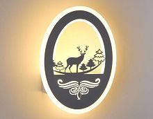 Светильник светодиодный Мелодия Света Олень 6126-30W 220В 30Вт Белый картинка 